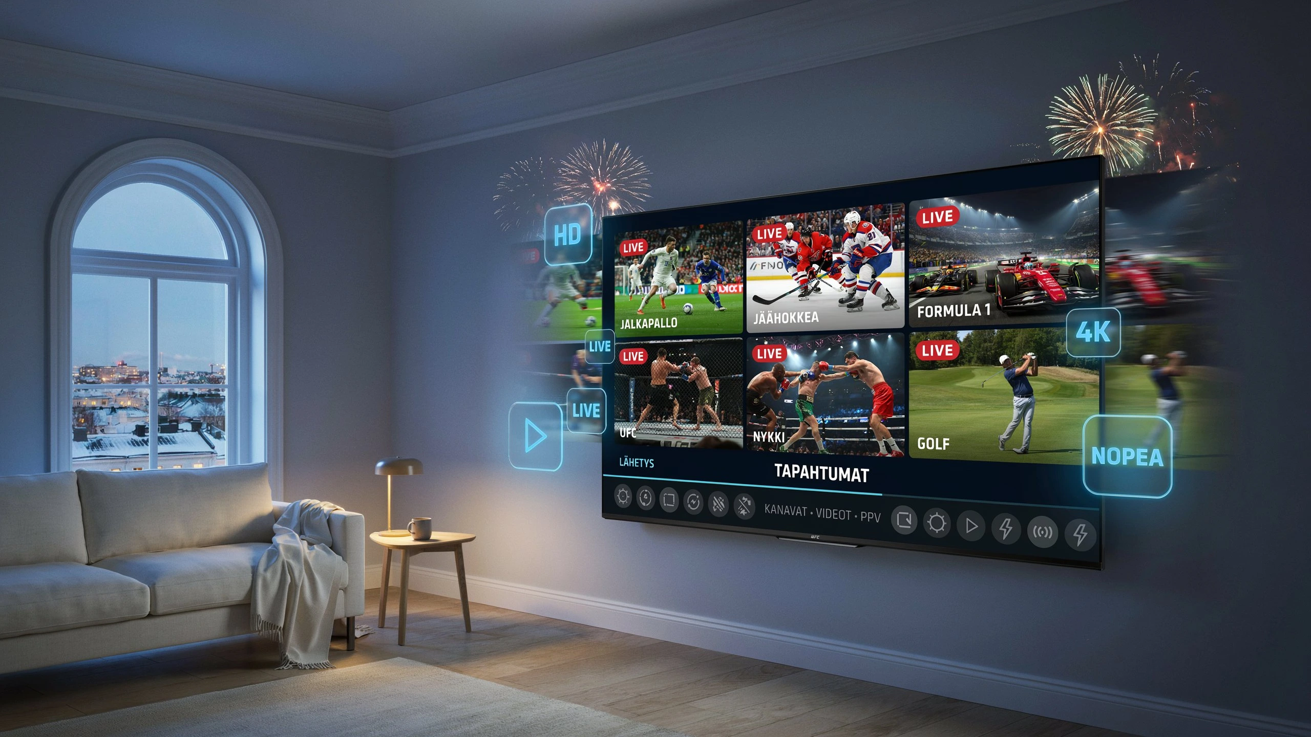 Nordic IPTV kanavat Suomi Ruotsi Norja Tanska